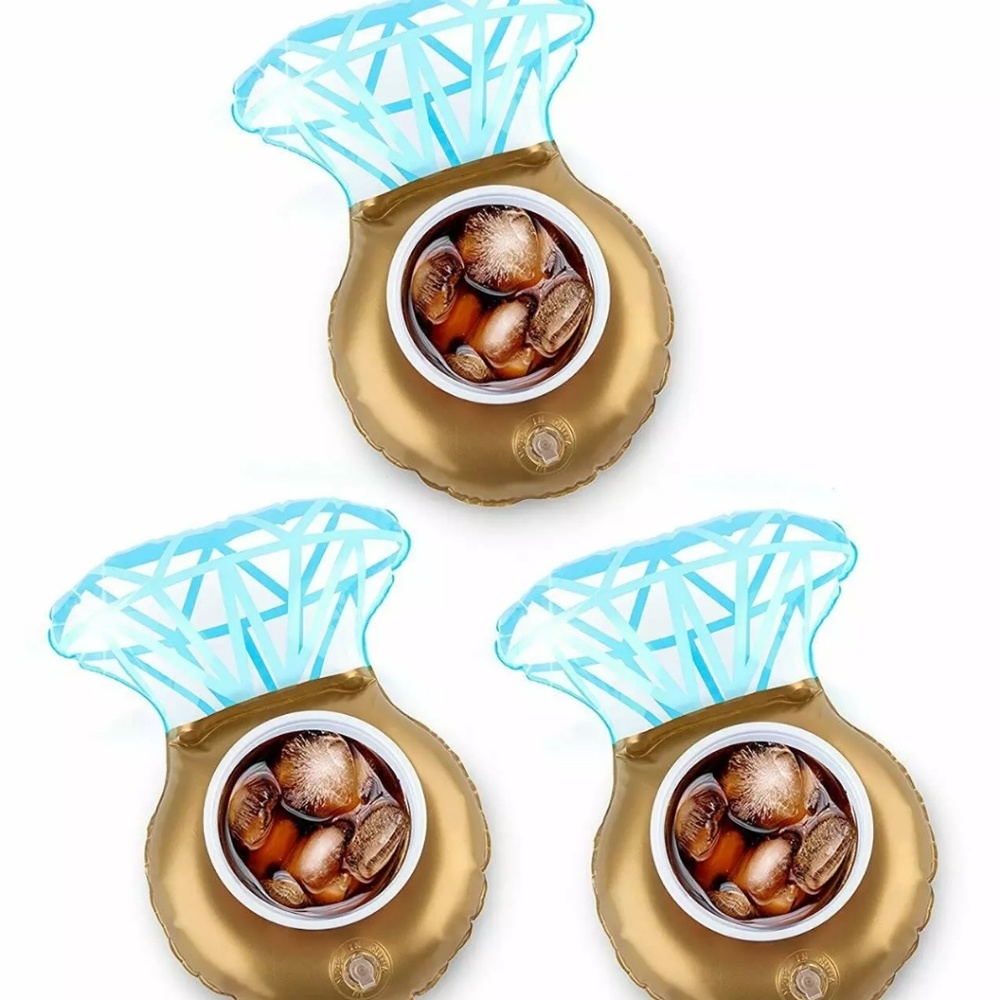 Set of 3 💍 engagement ring 💍 drink holder floats